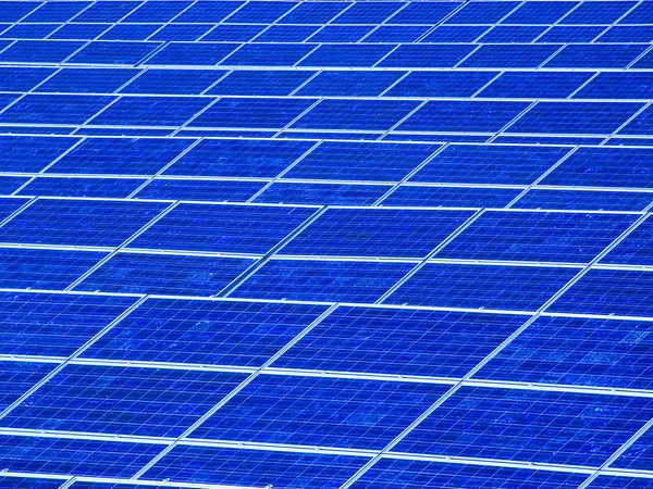 Sistema Energia Solare Produzione Energia Elettrica — Foto Stock