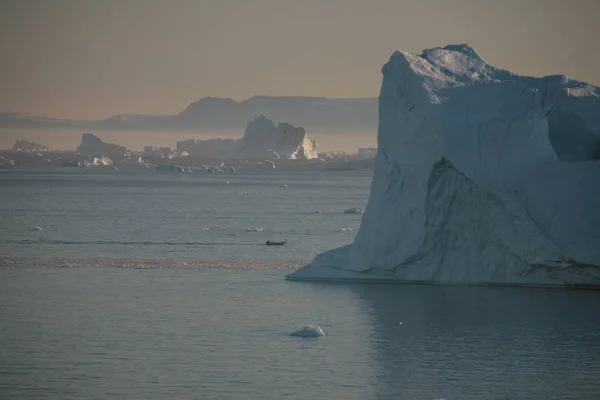 Iceberg Gelo Congelado Inverno Neve — Fotografia de Stock