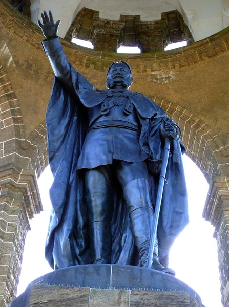 Estátua Rei Cristo Salvador Barcelona — Fotografia de Stock