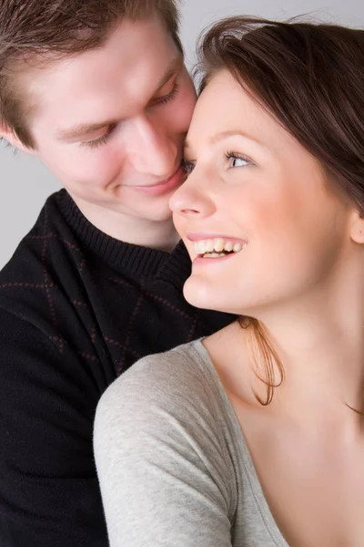 Portret Van Jonge Gelukkige Paar — Stockfoto