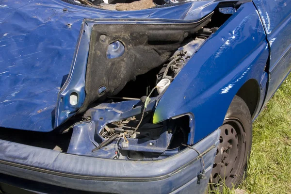 Całkowite Uszkodzenie Samochodu — Zdjęcie stockowe