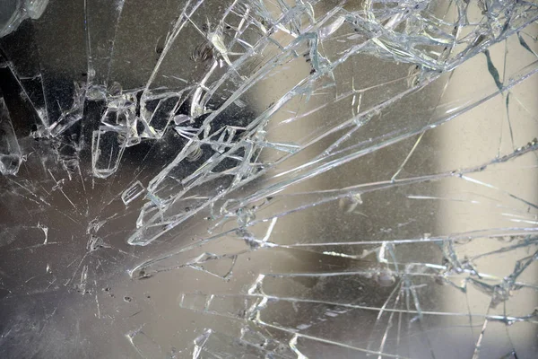 Broken Glass Window — Stock Photo, Image