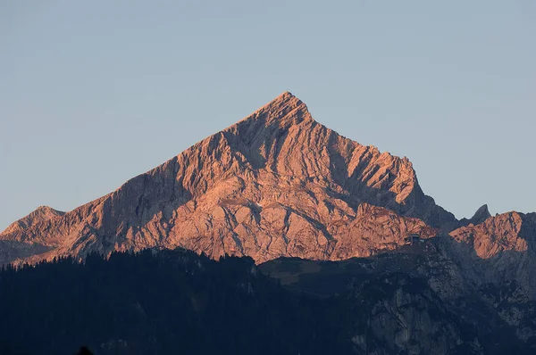 Alpspitze Večerním Světle — Stock fotografie