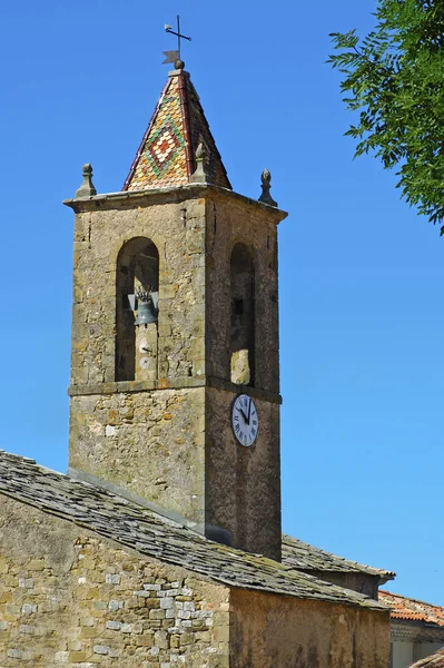 Klockstapel Notre Dame Saint Martin Kyrka Cruis France — Stockfoto