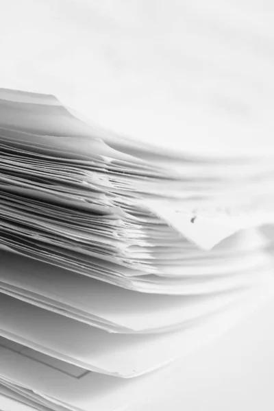 Stack Newspapers White Background — Stock Photo, Image
