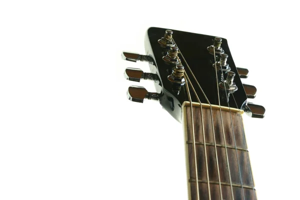 Guitare Isolée Sur Fond Blanc — Photo