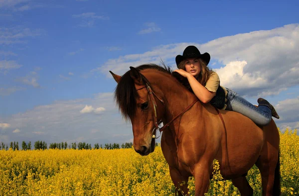 Disfrutar Felicidad Caballo — Foto de Stock