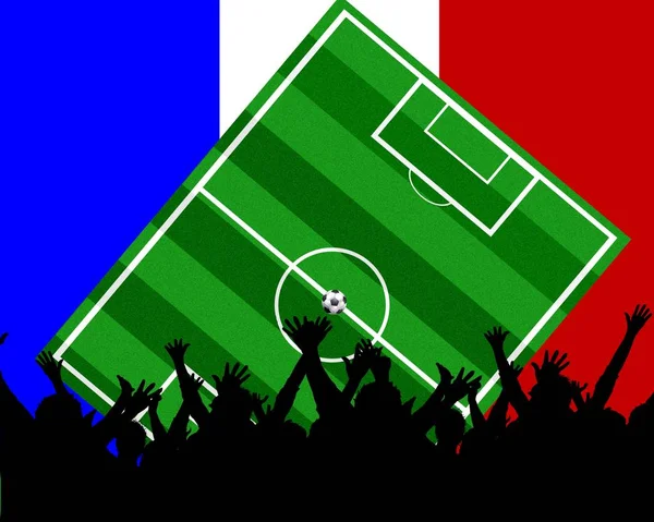 Fotbal Účastník Frankreich — Stock fotografie