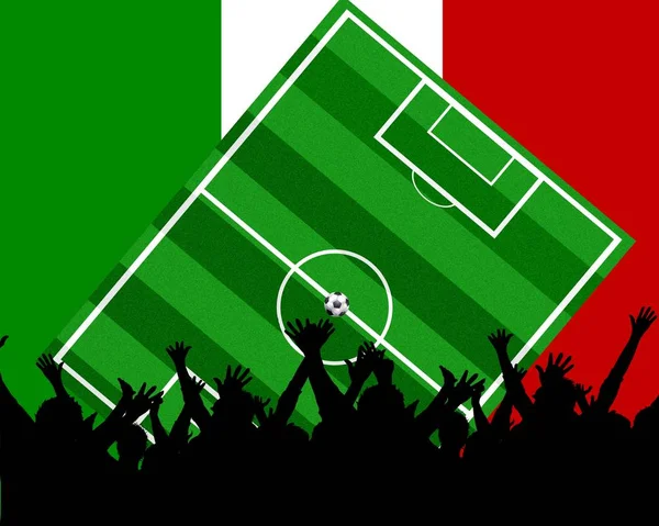 Fotboll Deltagare Italien — Stockfoto