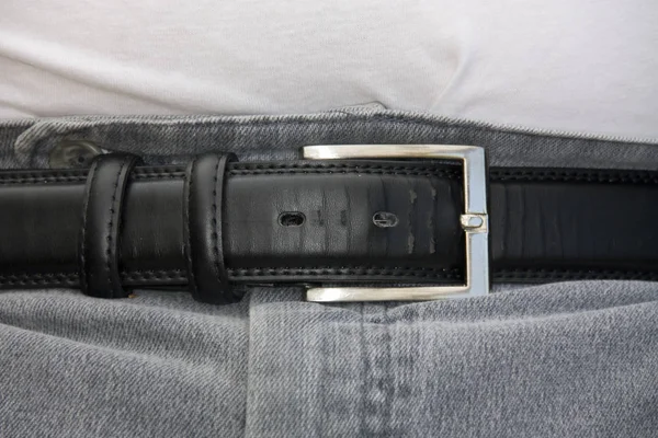 Enger Ceinture Cuir Noir — Photo