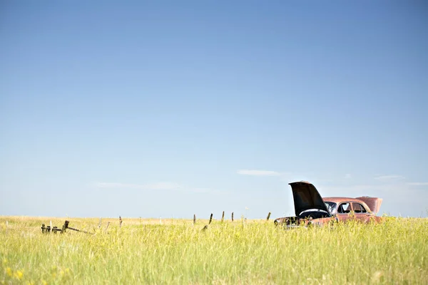 Coches Abandonados Campo — Foto de Stock