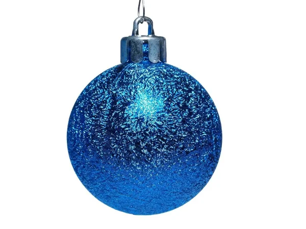 Μπλε Απομονωμένη Λάμπα Χριστούγεννα — Φωτογραφία Αρχείου