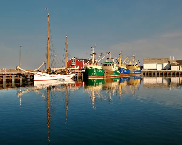 Vacker Utsikt Över Vackra Hamnlandskap — Stockfoto