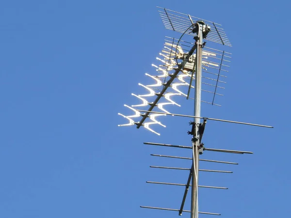 Antenna Blue Sky Background — Stock Photo, Image