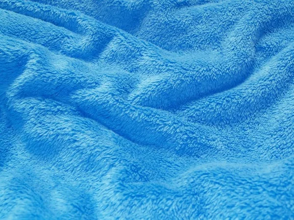 Detalhe Cobertor Azul Desmoronado — Fotografia de Stock
