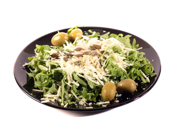 Vue Rapprochée Salade Fraîche Savoureuse — Photo