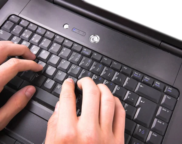 Hands Typing Laptop — Stock Photo, Image