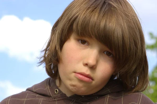 Cute Child Closeup Portrait — Stock Photo, Image