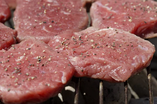 Filetes Crudos Parrilla — Foto de Stock