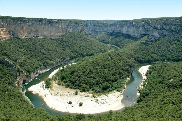 Ardche Departamento Sudeste França Conhecido Por Suas Florestas Trilhas — Fotografia de Stock