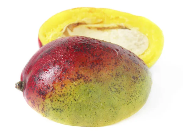 Fruit Mango Isolated White Backgroun — Stock Photo, Image