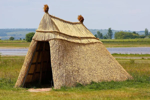 Casa Campo Feita Cana Lago Neusiedl — Fotografia de Stock