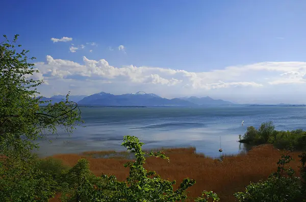 Vista Panorámica Del Hermoso Paisaje Los Alpes — Foto de Stock