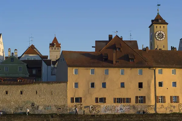 Regensburg Uma Cidade Bávara Rio Danúbio Sudeste Alemanha — Fotografia de Stock