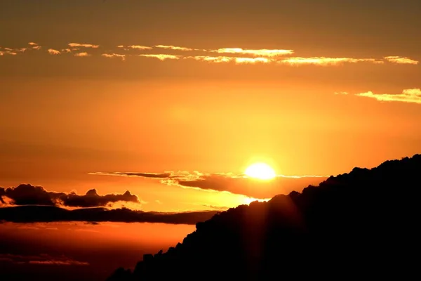 Zachód Słońca Drodze Kili — Zdjęcie stockowe