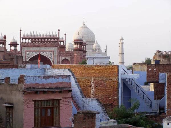 Agra Hindistan Ünlü Taj Mahal Türbesi — Stok fotoğraf