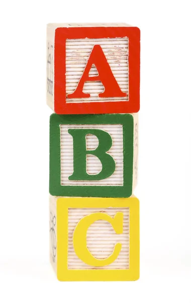 Letras Alfabéticas Estilo Abc — Fotografia de Stock