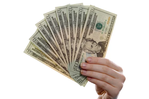 Money Fan Dollars — Stock Photo, Image