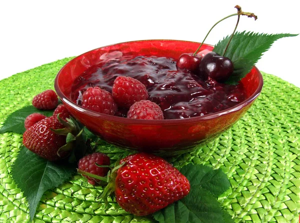 Frutas Maduras Frescas Alimentação Saudável — Fotografia de Stock