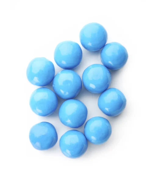 Blauwe Ballen Wit — Stockfoto