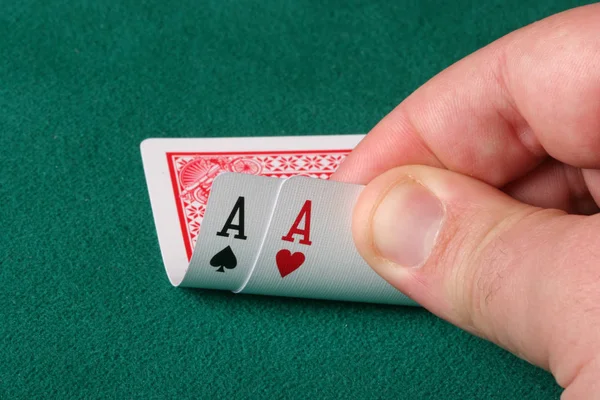 Playing Cards Closeup Poker Background — Stock Photo, Image