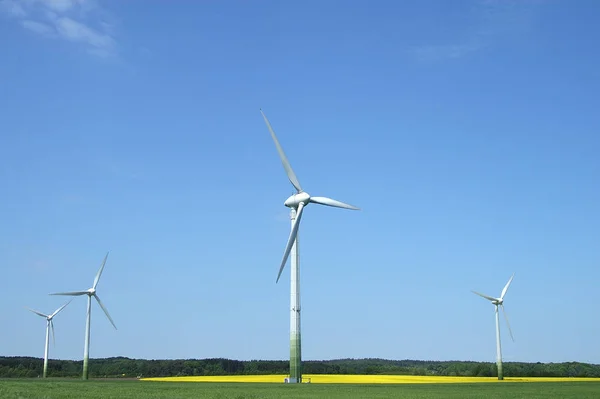 Turbinas Eólicas Tecnologia Eletricidade — Fotografia de Stock