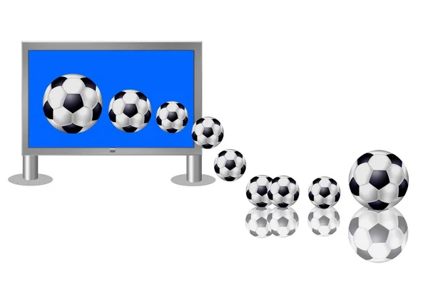 Voetbalwedstrijd Sportbal — Stockfoto
