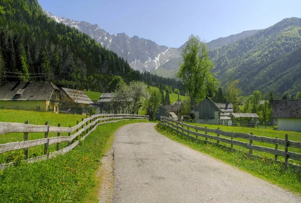 Vista Panorâmica Bela Paisagem Alpes — Fotografia de Stock