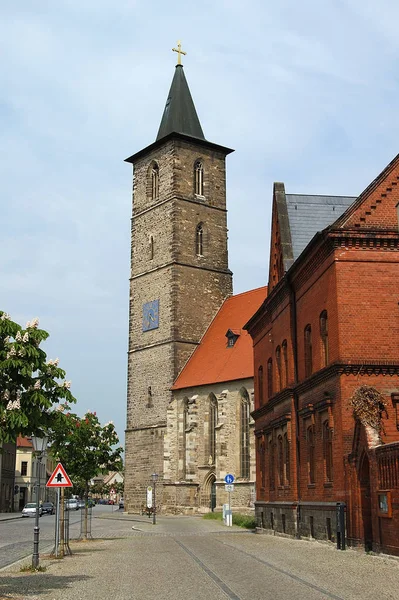 Nikolaikirche Bernburg Saale Talstadt — Stock fotografie