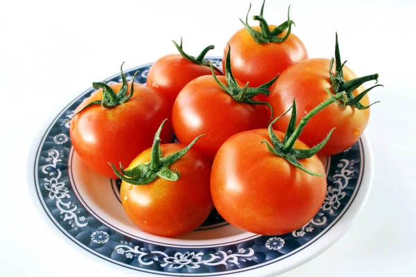 Organic Red Ripe Tomatoes — Stock Photo, Image