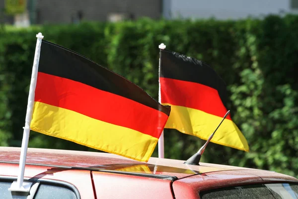 Flagi Zjednoczonego Królestwa Niemieckie — Zdjęcie stockowe