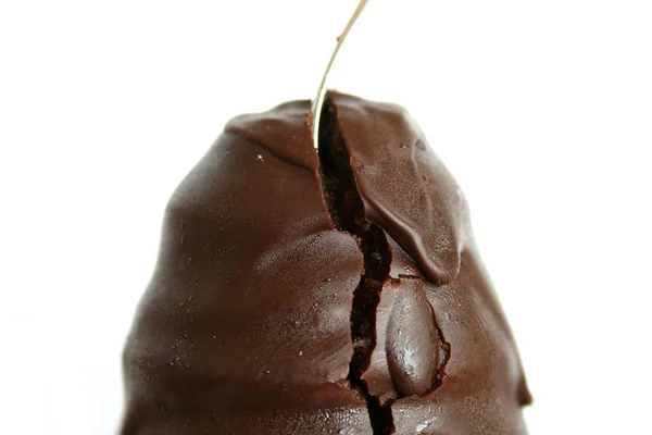 Chokladkaka Med Pinne — Stockfoto