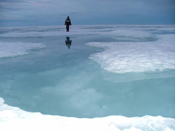 Vue Une Scène Hivernale — Photo