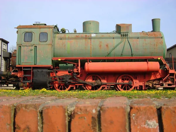Parní Lokomotiva Železnici — Stock fotografie