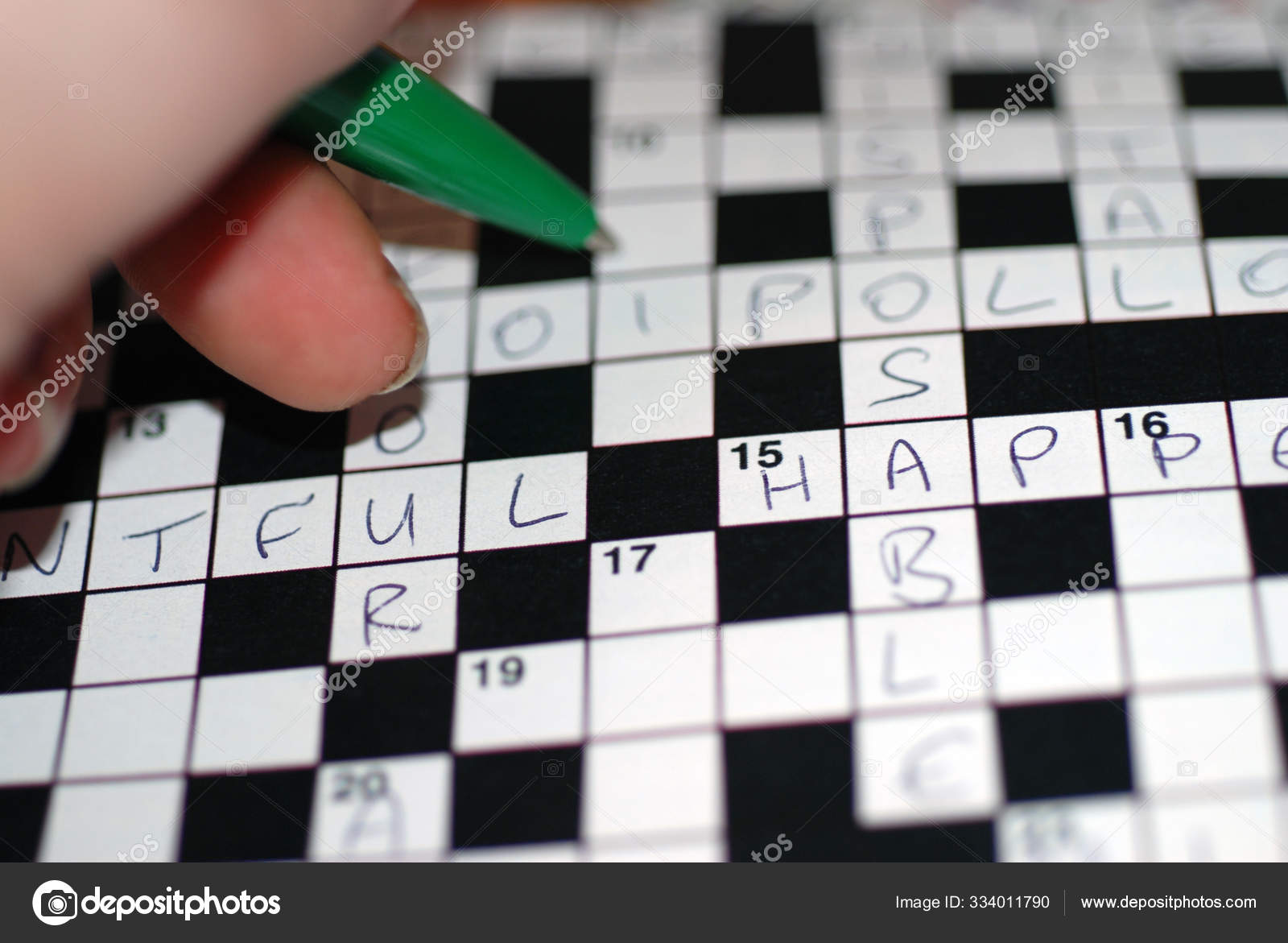 Filling Crossword Puzzle Stock Photo by ©PantherMediaSeller 334011790 Filling Crossword Puzzle Stock Photo by ©PantherMediaSeller 334011790