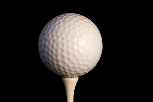 Golfbal Tee Met Clipping Pad — Stockfoto