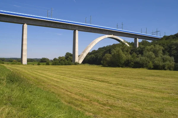 Vista Panoramica Dell Architettura Della Struttura Del Ponte — Foto Stock