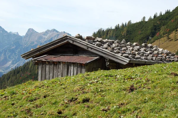 Prachtig Uitzicht Alpen Bergen Achtergrond — Stockfoto