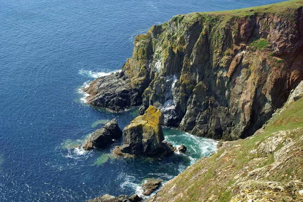 Costa Rochosa Cauda Parafuso Sul Devon Estas Zonas Costeiras São — Fotografia de Stock