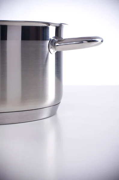 Stainless Steel Faucet White Background — Stock Photo, Image